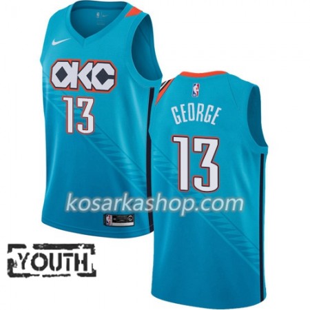 Dres Oklahoma City Thunder Paul George 13 Nike 2018-19 City Edition Plava Swingman - Dječji